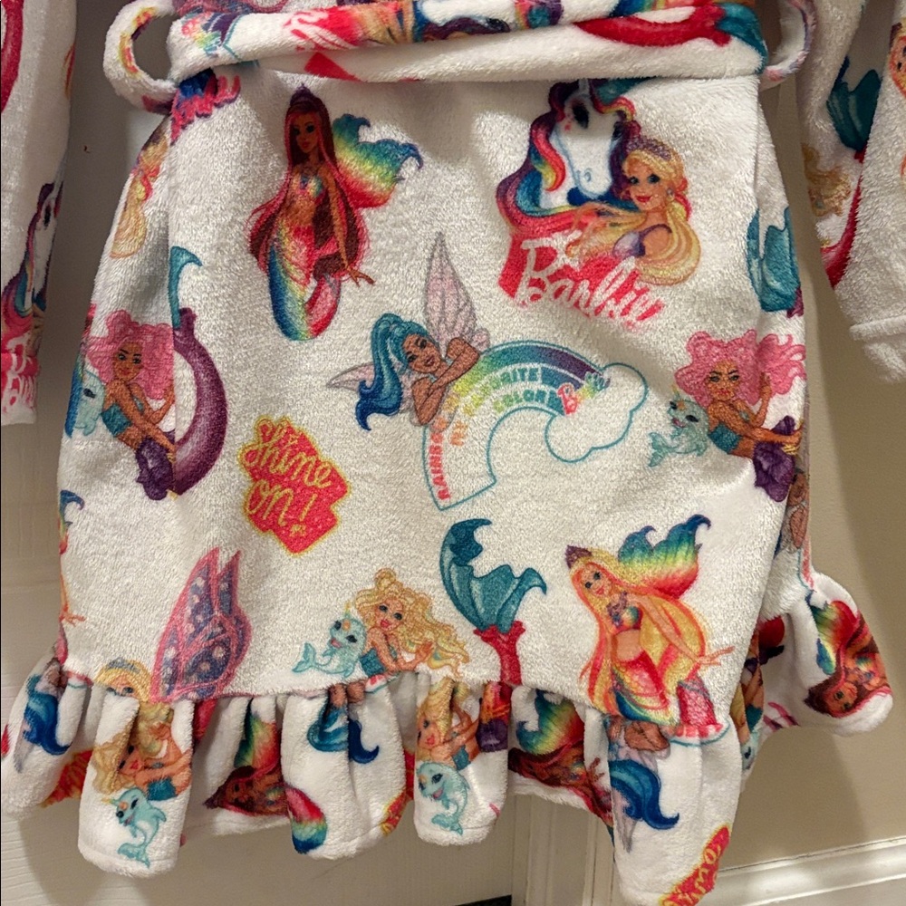 Barbie Mermaid Plush Robe - Picture 7 of 8
